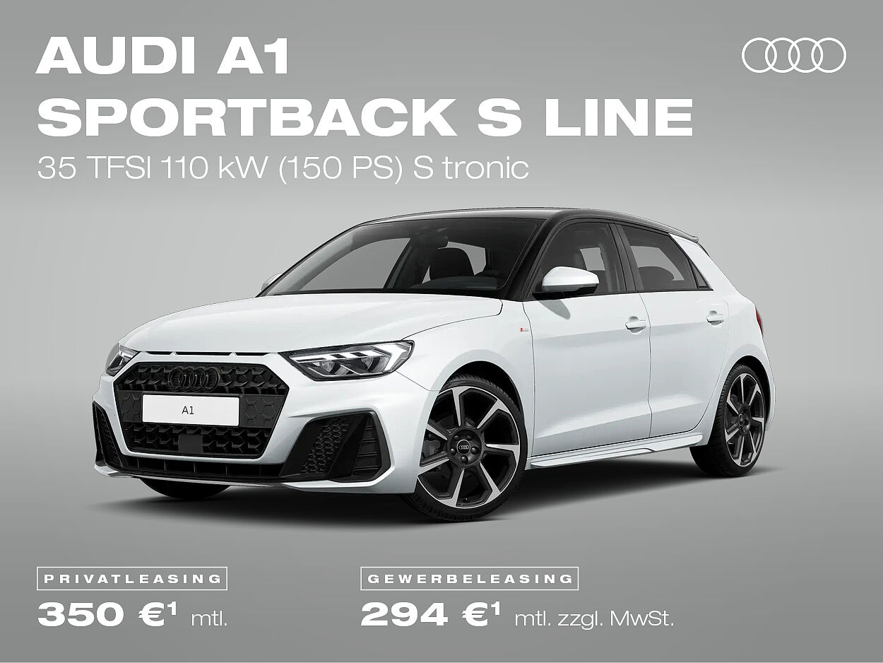Audi A1 Sportback, Leasingangebote Privat- und Gewerbekunden Audi A1 Sportback, grau